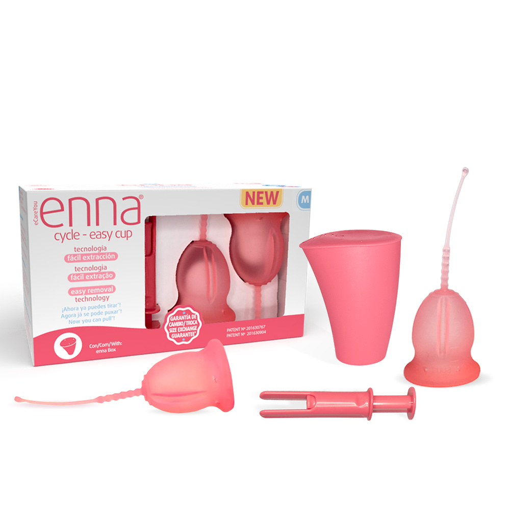 Comprar Copa Menstrual cycle easy cup M 2 unidades + Aplicador marca Enna - Tienda Higiene online
