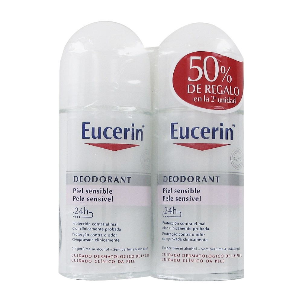 Comprar Desodorante 24h piel sensible duplo 2x50ml marca EUCERIN Tienda online